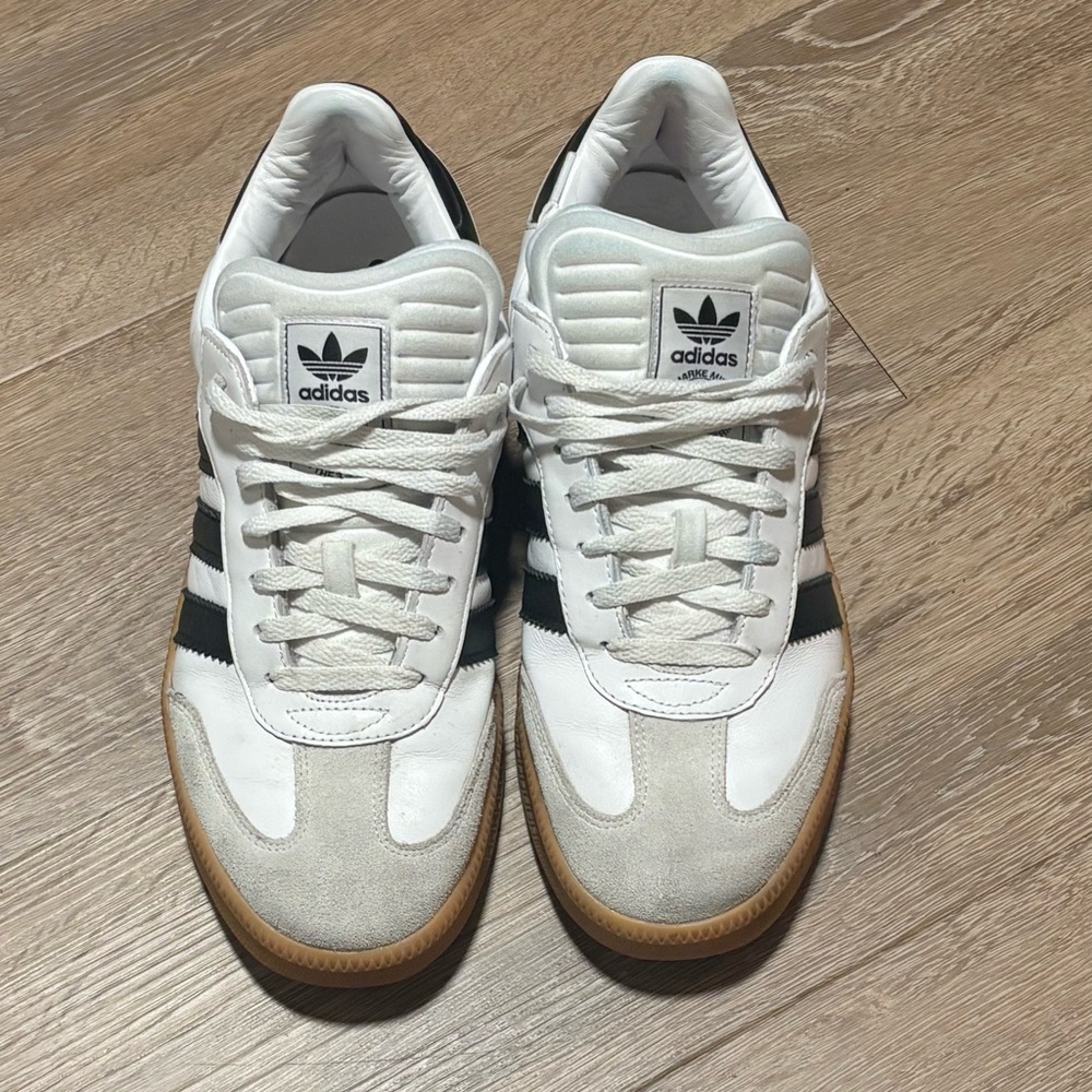 Adidas Samba XLG White and Black Trainers with Gum Sole